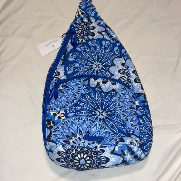 Vera Bradley Handbags - Vera Bradley Essential Sling Backpack Blue Star Medallion